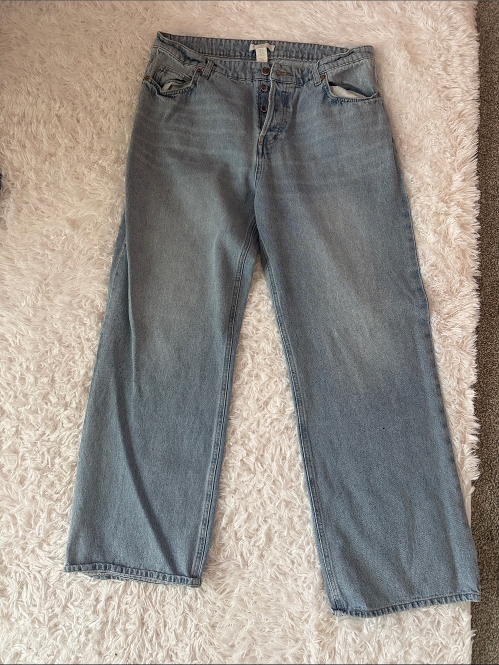 H&M Light Blue Wide Leg Jeans